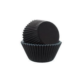 Culpitt Select Black Baking Cases, Greaseproof Paper Baking Cups, 50mm Cupcake Cases - Pack of 50