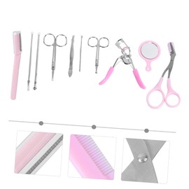 Healeved Complete Eyebrow Grooming -in-1 Tool Set Curling Eyelash for Eyebrow Trimming and Care