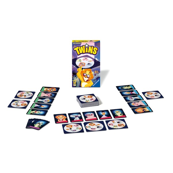 Ravensburger 20960 Twins Card Reaction Game, Game for Children and