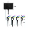 ZYAN Solar Color Changing Outdoor Spotlights with Remote, IP65 Waterproof