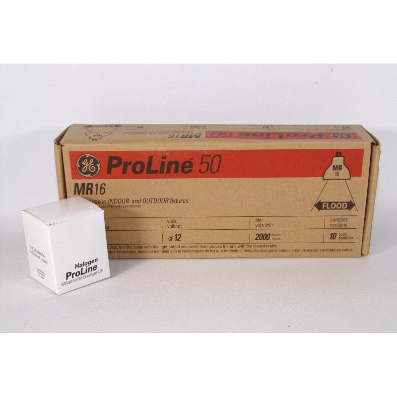 General Electric GE MR16 ProLine50 Flood Lamp Bulb Q50MR16/FL/PRO 50W,