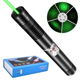 FUIIKEEM Rechargeable Green Beam Flashlight with Laser Pointer Long Distance Range for TV/LED/LCD Screens Presentation Office/Outdoors/Astronomic/Construction