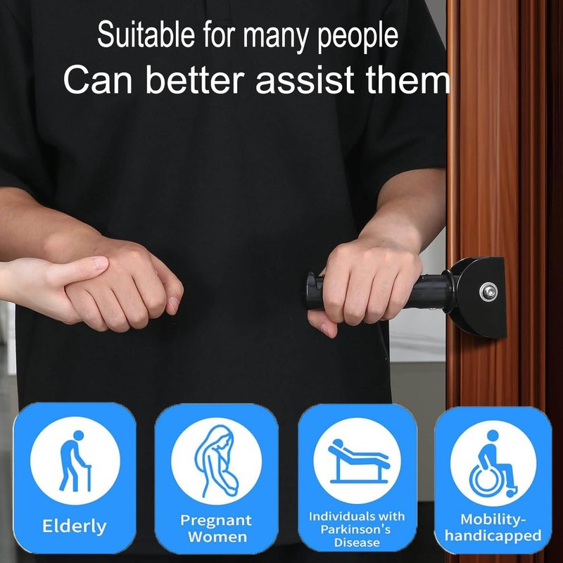 WADY Flip Up Grab Bars for Elderly for Wall, Extended