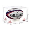 Better Display Cases Clear Acrylic Rugby Ball Display Case with