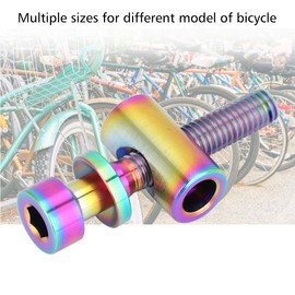 QANYEGN Bicycle Seat Post Screw with Round Head, Titanium Bicycle Seat Posts, Fixed Screw with Washers Set, Fixed Bolt for Bicycle Seat Posts (M5 x 30 mm, Phantom Colour)