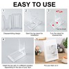 Memorywuu 12 Pack Acrylic Book Stand for Display Adjustable Clear