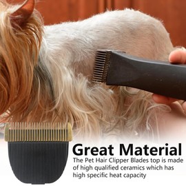 Superior Pet Hair Clipper Blades 2PCs Compatible for Baorun P2/P3/P6/P7 Electric Dog Grooming Supplies Blades,Pack of 2