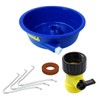Blue Bowl Gold Concentrator Bowl with Control Valve, Wire Legs