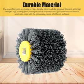 Sanding Brushes for Wood #320 Grit Nylon Brush for Angle Grinder Drill Bristle Brush Wood for Deburring Rust Grinding and Polishing (320 Grit)