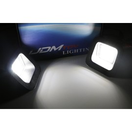 iJDMTOY Xenon White White OEM-Fit 3W Full License Plate Light Kit Compatible With 2003-18 Dodge RAM 1500 2500 3500, Powered by 18-SMD LED