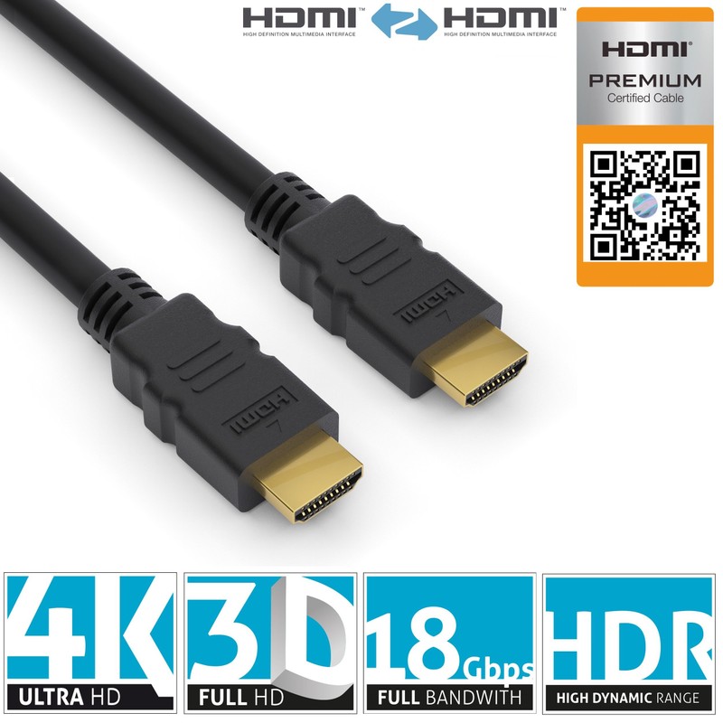 Conecto CC50376 Premium Certified High Speed HDMI Cable with Ethernet