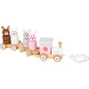 Small Foot 11719 Pull-Along Rabbit Family Made of Wood, Plug-in