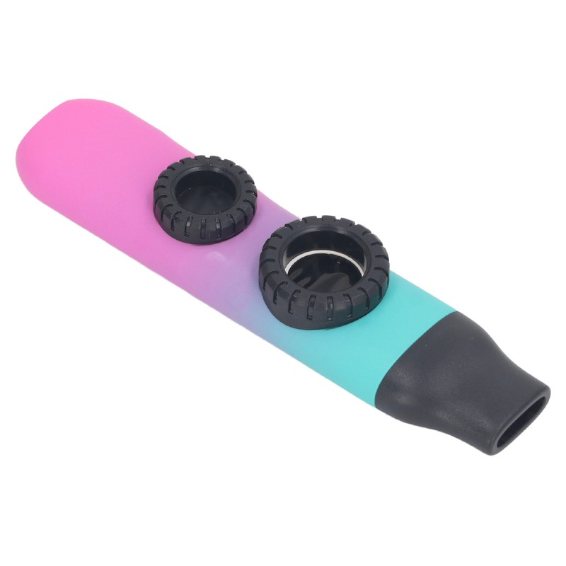 Kazoo Instrument Double Flute Hole Adjustable Tone with Diaphragm Replacement