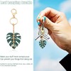 Leaf Keychain Acrylic Keychains Metal Keychain Leaf Shape Metal Keychain