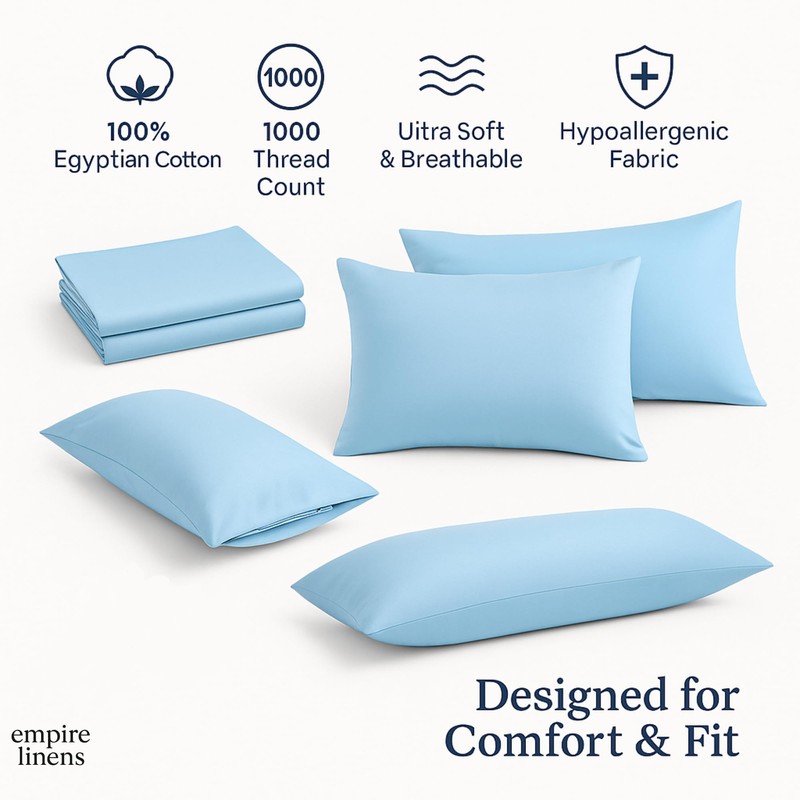 Empire Linens Toddler Pillowcase 14x20 for Kids Ages 2-5 –