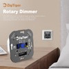 Zigtiger LED Dimmer Switch, Flush-Mounted Dimmer Switch, Rotary Dimmer Suitable