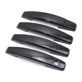 Dreamseek 8Pcs 4 Door Handle Cover Compatible with Chevy Malibu 2013 2014 2015 Cruze 09-15 Sonic Captiva Trax Buick Encore Exterior ABS Molding Protector Trim (Carbon Fiber Pattern)