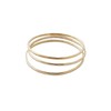 Honeycat Super Skinny Hammered or Smooth Stacking Rings Trio Set