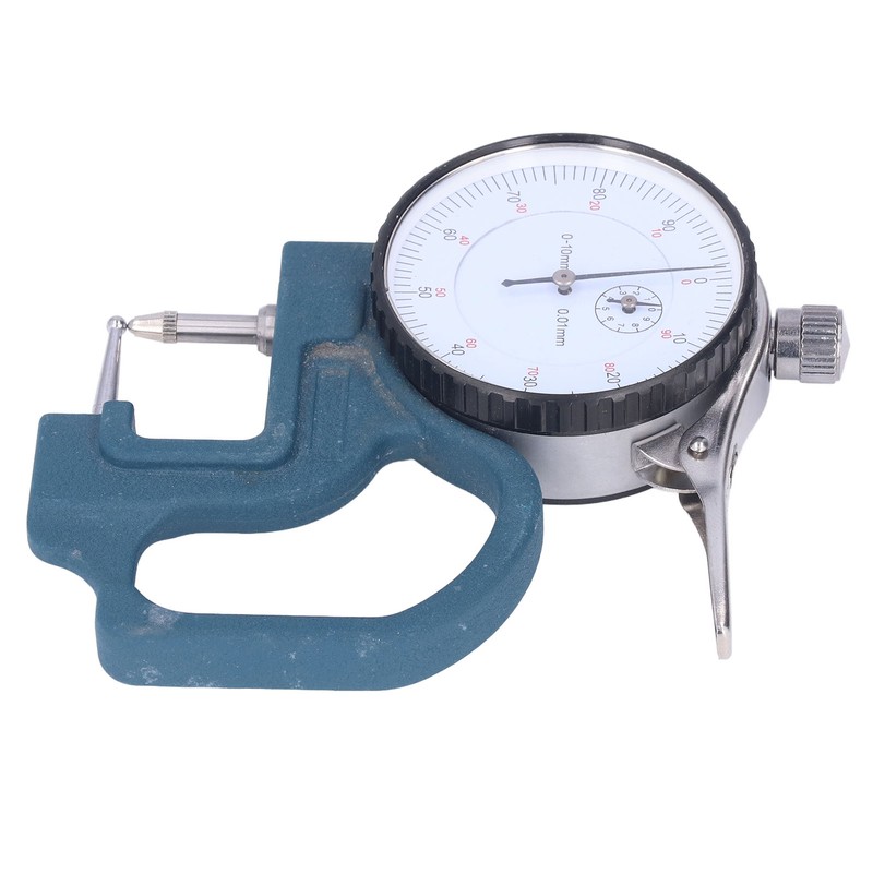 Thickness Gauge High Accuracy Round Dial Thickness Measuring Tool Aluminum