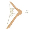 Wedding Hanger Anti Slip Wooden Clothes Hanger Iron Clothing Hanger