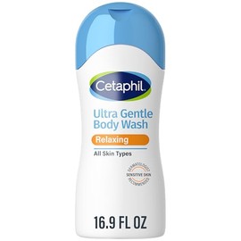 Cetaphil Gel corporal refrescante ultra suave, para piel seca a normal, sensible, 16.8 onzas, con aloe vera, caléndula, vitamina B5, hipoalergénico, s