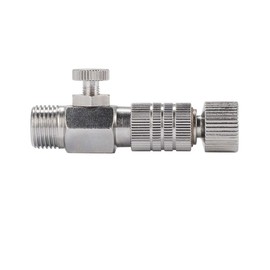 Airbrush Quick Disconnect Coupling, 1/8 Inch BSP Adapter Fitting Coupling Plug with Adjustment Control Valve for Air Compressor and Airbrush Hose