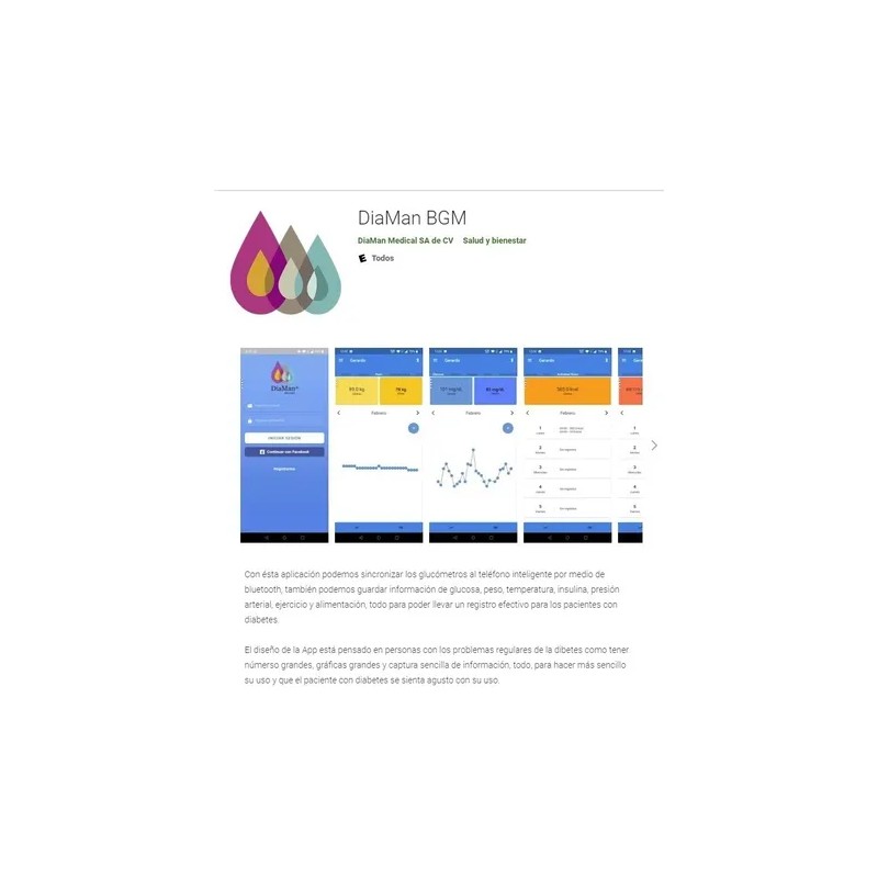 Tiras Reactivas Para Glucosa Diaman 50 Piezas