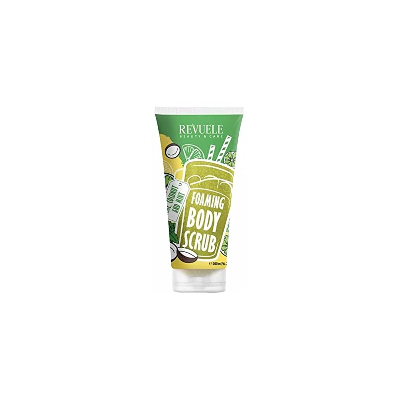 REVUELE Foam Body Scrub with Lime, Coconut and Mint 200
