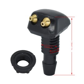 XUKEY Adjustable Universal Dual Holes Windshield Wiper Washer Nozzle Water Spray Jet