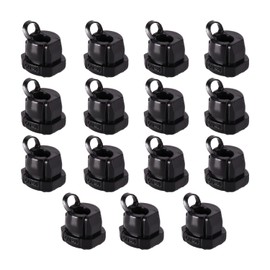 Fielect Round Cable Wire Strain Relief Bush Grommet Round Strain Relief Bushing Electric Cable Protection Cord Buckle 6N-4 15 Pcs