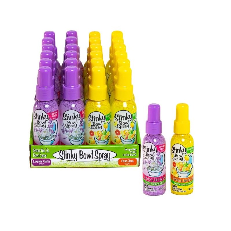 Set of 4 Stinky Bowl Spray 1.85oz - Before You