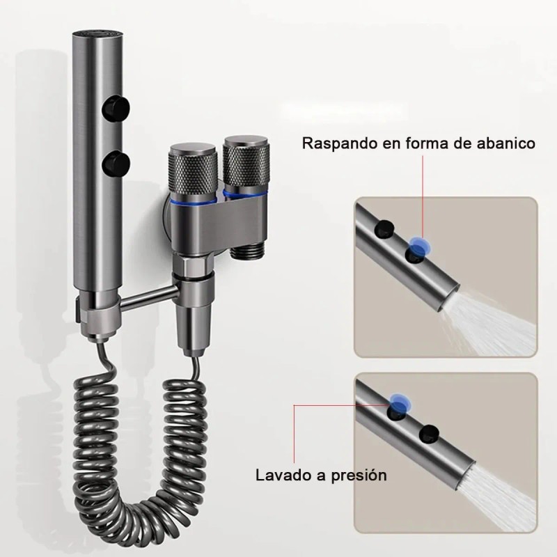 Grifo De Inodoro Cabez Inodoro Ducha Válvula De Doble Salida