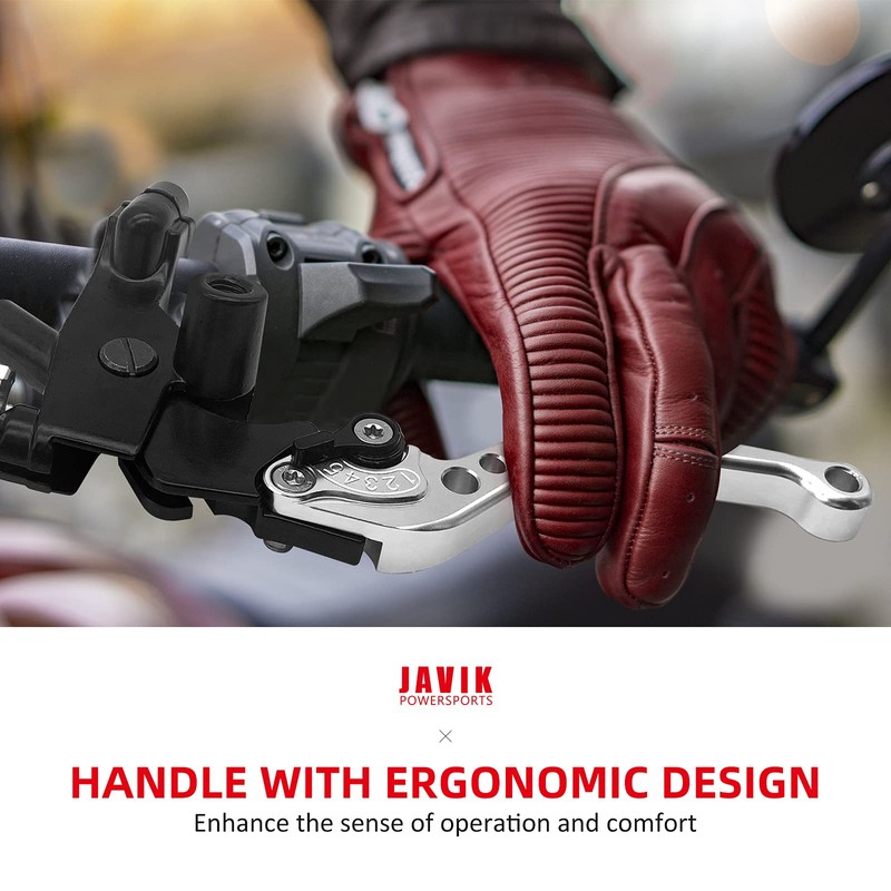 JAVIK Updated Universal Bike Brake Master Cylinder Clutch Lever Set