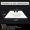 Premium Zirconia Ceramic Utility Knife Blades - 5Pack Replacement Blades,