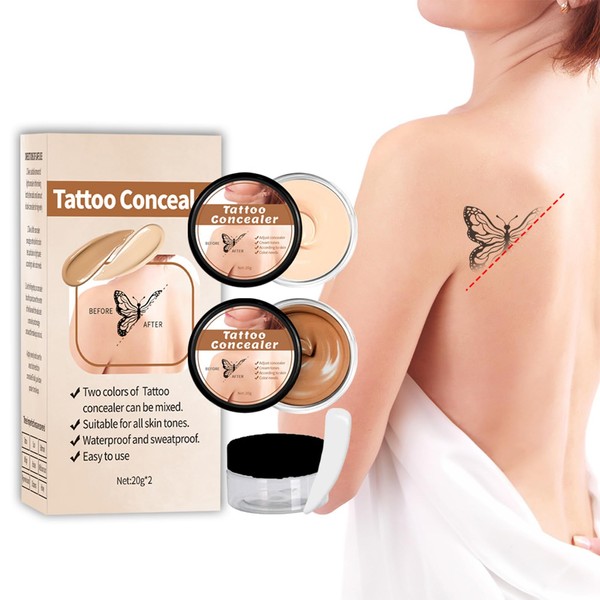 Tattoo Cover Up, Waterproof Tattoo Cover Up Makeup with Full