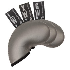 Club Glove 3-Pack Regular Gloveskin Iron Cover - GW, LW,Blank (Brushed Metal)