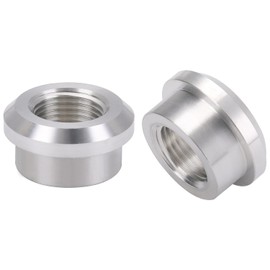 Podavelle M16x1.5 Female Metric Weld On Bung Fitting Aluminum 2PCS
