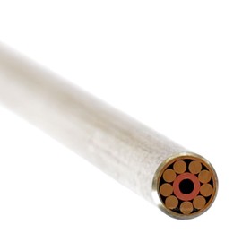 EZSMITH Mosaic Pin - (0.156 (5/32) Inch Diameter) - (502BBC) - (Brass Outer Material)(Brass & Copper Inner Material) - Decorative Knife Handle Pins and Rods for Fixed Blade Knives