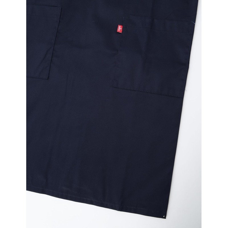 Edwin Apron, Adjustable Back Button, Plain, H-Shaped, Double Sided Pockets,