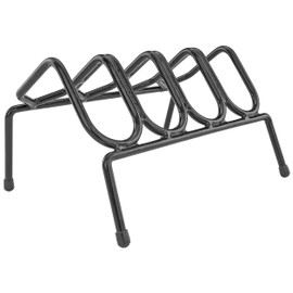 BOOMSTICK Pistol Rack Tabletop Organizer – Heavy-Duty Vinyl-Coated Handgun Storage Stand for 4 Pistols – Ideal for Safe, Shelf & Drawer Use – Black