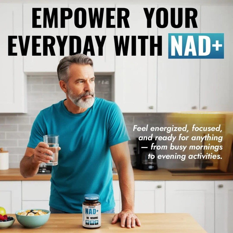 Nad 1050 Mg 3-en-1 Nr Resveratrol Tmg 90 Cpsulas