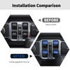 RT-TCZ Center Console Window Button Switch Trim Cover Decoration Interior