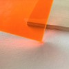 Fluorescent Transparent Orange Acrylic Sheet (12" x 20", 1/4" /