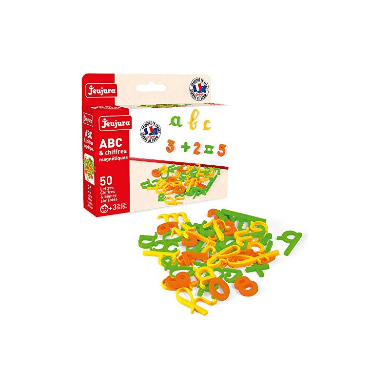 Satz von 50 kursiven Buchstaben, Zahlen und Zeichen.