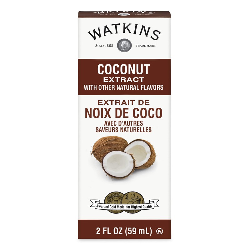 Watkins Coconut Extract with Other Natural Flavors, Non-GMO, Kosher, 59