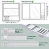 Flehomo Window Vent Kit for 3" and 4" Diameter Hose,