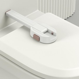 Toilet Child Safety Lock | Adjustable Toilet Seat Attachment Child Proofing Lock,Bathroom Safety Products, Home Accessories for Kids Cats Dogs