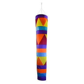 In the Breeze 5046 Aztec Cone Windsock - Colorful Large Hanging Decoration - 60-Inches