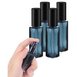 ZAMXHUG parfümzerstäuber nachfüllbar - 5 Stück Parfümzerstäuber für unterwegs,Reise,Parfümflasche aus Glas, Parfümzerstäuber mit blauem Farbverlauf für den Transport im Flugzeug,10 ml