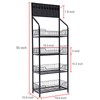 MUSESPANI 4-Tier Storage Shelves, Garage Shelving Units Multi Kitchen Storage